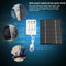 2W 6V USB Output Solar Battery Charger + AA Rechargeable Battery Charger Newly