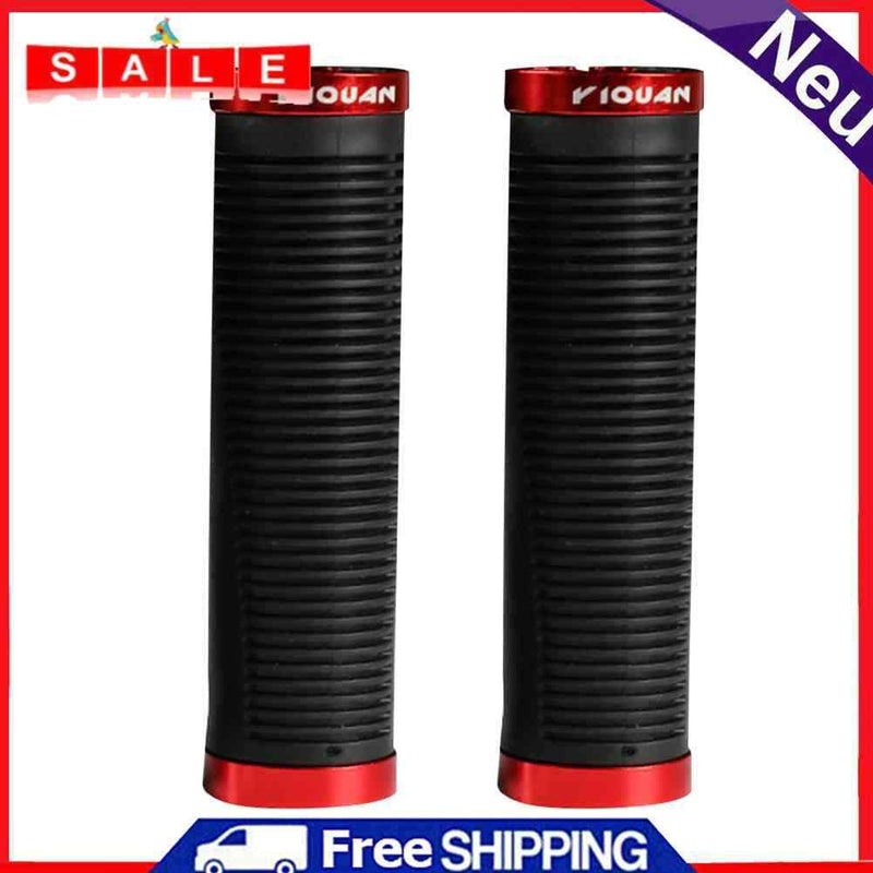 Mountain Bike Handlebar Grips Cover Aluminum with Locking Bicycle Grip Sleeve