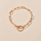 Wrist Stainless Steel Geometric Shape Toggle Clasp Bracelet OT Buckle Chain