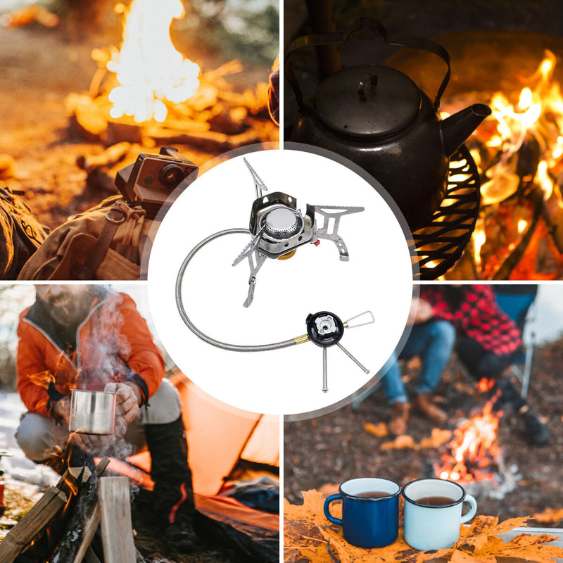 Cassette BBQ Gas Stove with Storage Box Hose Barbecue Cookstove Travel Equipment