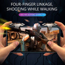 4 Finger Game Controller Gamepad Two-Way Sensitive Gaming Aim Shooting Triggers