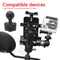 Clamp Ball Base for 8.2-14mm Motorcycle Side Mirror Stem Phone Holder Acces