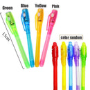 Combo Drawing Waterproof UV Light Painting Marker 2 In 1 Invisible Ink Pen