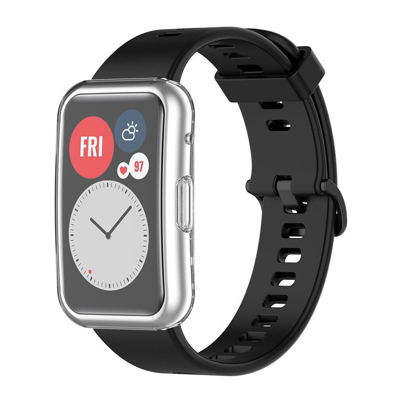Protector Case Anti Scratches Full Cover for Huawei Watch Fit (Transparent)