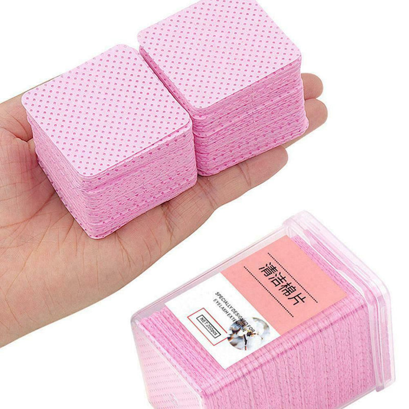 200pcs Paper Cotton Wipes Eyelash Glue Remover Wipe Cleaner Cotton Nails D6W6