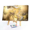Frameless Colorful Cloud Oil Paint By Numbers DIY Handmade Drawing On Canvas Kit
