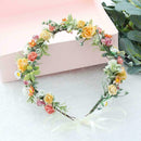 Daisy Flower Rose Crown Floral Wreath Headband Colorful Flower Bridal H2I3