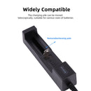 Smart Charger Adapter for 18650 22650 16340 Rechargeable Batteries 1 Slot