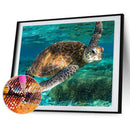 5D Rhinestone Picture DIY Swimming Turtle Full Round Drill Diamond Painting Kit