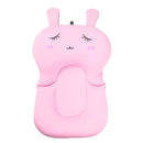 Cartoon Rabbit Soft Baby Shower Bath Pad Mat Adjustable Bath Rack (Pink) Newly