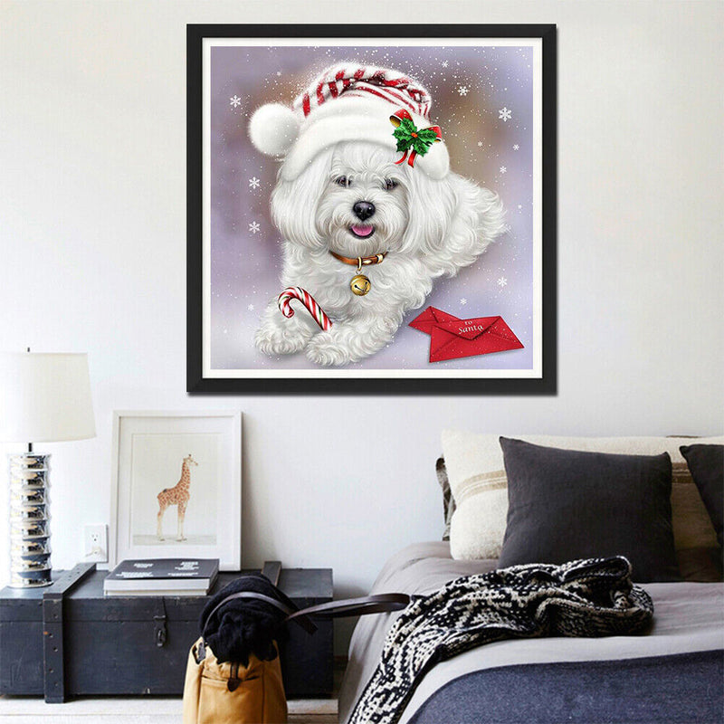 5D DIY Diamond Painting Kits Full Square Drill Christmas Havanese Mosaic Picture