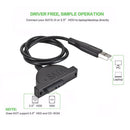 USB 2.0 SATA Optical Drive Cable 7+6 Pin Adapter for Laptop CD-ROM CD DVD