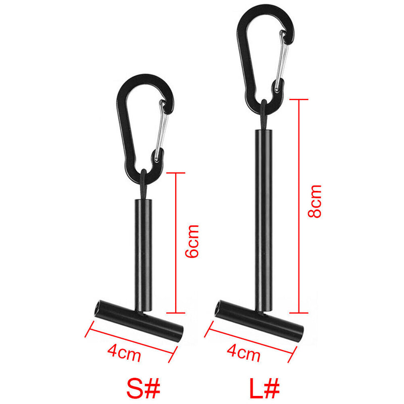 Multiple Tippet Spools Fishing T Holder Stack Carrier Aluminum Carabiner Hanger