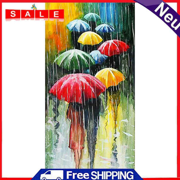 People Diamond Painting Embroidery 5D Full Round Drill DIY Cross Stitch Umbrella