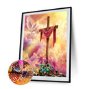 5D DIY Full Round Drill Diamond Painting Cross Series Abstract Home Decor
