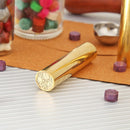 Retro Cylindrical Seal Wax Brass Envelope Stamp DIY Customs Accessory (1) Newly