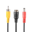Aviation Head to RCA Male DC Male Extension Cable Adapter for Camera (B)
