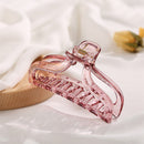 Fashion Women Clear Hollow Hair Clamps Ponytail Claw Hair Accessories (18)