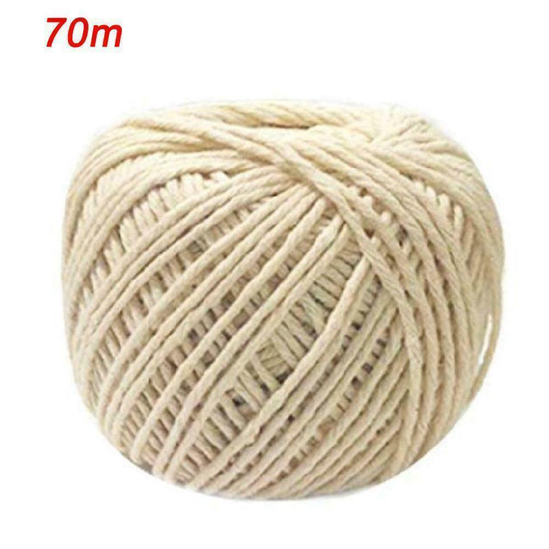 70m Cotton Thread Meat Sausage Tie Rope Drawstring Kitchen Cooking Tools E7D8