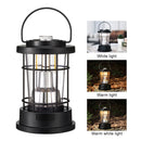 Retro Portable Lantern 4000mAh Outdoor Kerosene Lamp for Hiking Camping Climbing