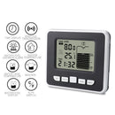 Ultrasonic Wireless Water Tank Liquid Depth Level Meter w/Temperature Display