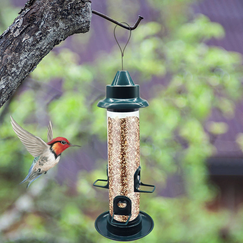 Bird Feeders - Hanging Feeder Squirrel Proof for Outside (Seed is not Inclu