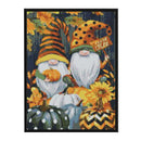 Full Embroidery Stamped Pumpkin Gnome DIY 11CT Cotton Thread Cross Stitch Kit