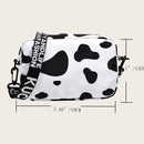 Women Fashion Nylon Square Handbag Female Casual Cow Pattern Small Messenger Bag