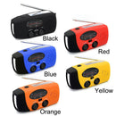 2000mAh Portable Hand Crank FM AM WB NOAA Radio Solar Radio Torch (Blue)
