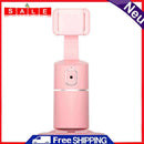 360 Rotation Face Tracking Tripod Phone Holder Live Video Gimbal (Pink)