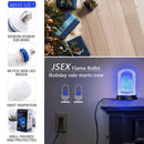 E27 99LED Flame Effect Light Bulb Flickering Fire Decorative Lamp (Blue) Newly