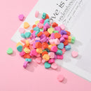Colorful Alphabet Heart Eyes Loose Beads Bracelet Beaded Polymer Clay Beads