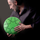 6 inch 8 Tune Hand Pan Tank Steel Tongue Drum Percussion Instrument (Green)