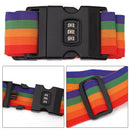 Adjustable Travel Luggage Lashing Strap Password Lock Packing Belt (Color) Newly
