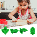 Cookie Cutter Set 4 Pieces Pressable Biscuit Cutters Set Fondant Cookie Mol