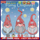 DIY Rhinestone Pictures Special Shaped Christmas Gnome Kit 5D Diamond Paintin