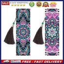 2pcs 5D DIY Diamond Embroidery Leather Book Marks Mosaic Tassel Diamond Pai