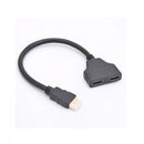 M/F Splitter Port 1080p Adapter Male to 2 Female HDMI 1 In 2 Out Converter