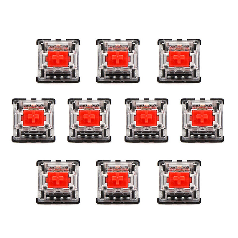 10Pcs 3 Pin Mechanical Keyboard Switch RED for Cherry MX Keyboard Tester Kit