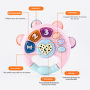 Baby Rattle Music Flashing Infant Pat Hand Bell Early Educational Toys (C) Newly