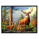 Full Embroidery Kit Forest Elk 11CT Stamped Needlework Home Room Decoration
