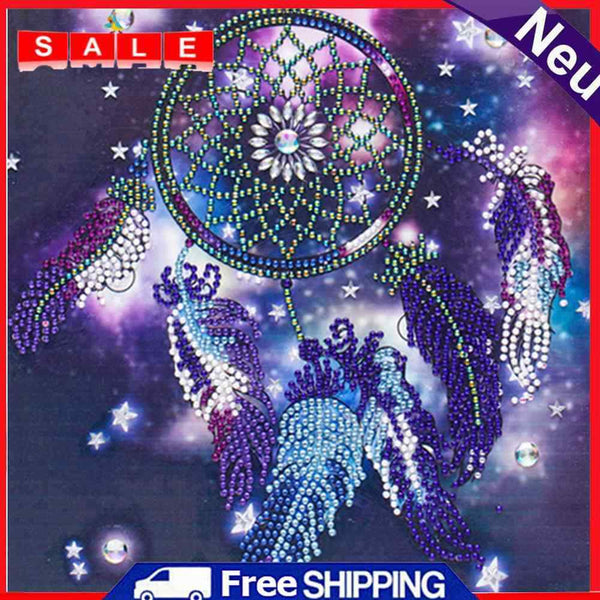 Diamond Painting Kit 5D Special Shaped DIY Blue Dreamcatcher Rhinestone Pictures