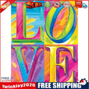 Oil Paint By Numbers Word Of Love Coloring Picture Digital Drawing L270