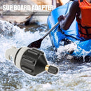 Rowing Boat Air Valve Adaptor Kayak Pump Adapter for SUP Board (Black)