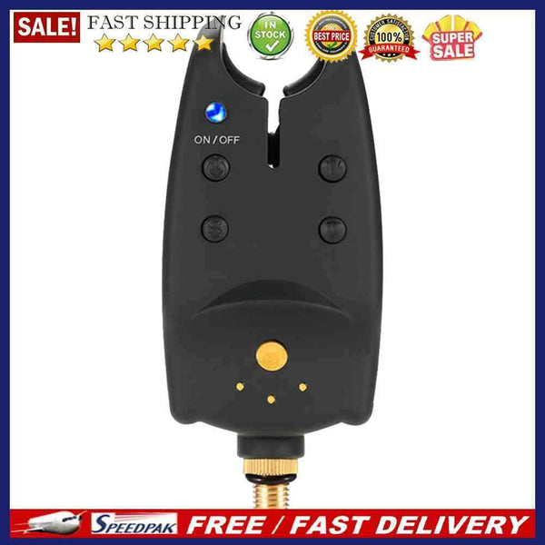 Fishing Rod Tip Alert LED Fish Bite Alarm Sound Bell Carp Sea Fishing Tackle