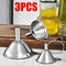 3 In 1 Portable Steel Mini Metal Funnel Set Kitchen B9F1 I2Q9 N L0S8