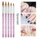 Nail Extension Nail Art Brush Carving Brushes Crystal Handle Nail Painting Pen