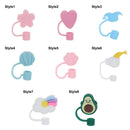 Proof Drinking Dust Cap Cartoon Plugs Cover Cup Accessories Silicone Straw Plug