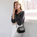 Retro Women Casual Solid Color PU Leather Small Crossbody Shoulder Messenger Bag
