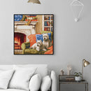 Full Embroidery Printed Warm Home DIY Cross Stitch Kits 14CT Needlework Gift